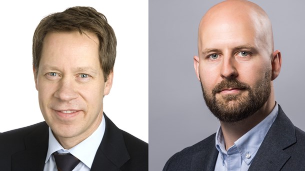 Johan Fall, skattechef Svenskt Näringsliv och Johan Lidefelt, nationalekonom Svenskt Näringsliv