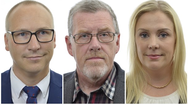 Mikael Eskilandersson, Thomas Morell och Angelica Lundberg.