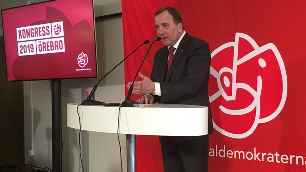 Löfven säger emot partiets valanalys