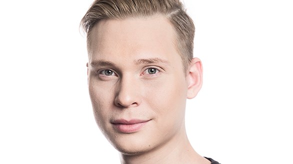 Anton Johansson, ordförande i Liberala studenter.