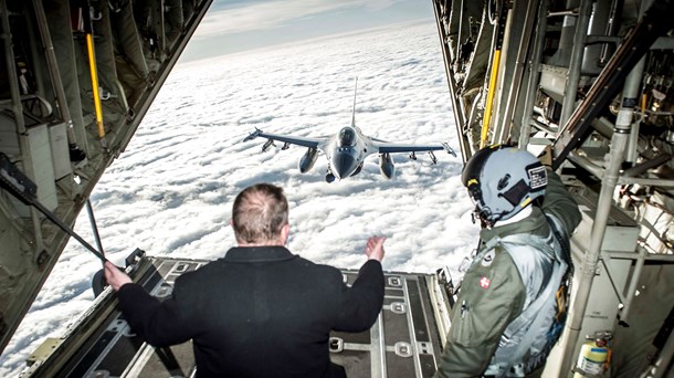  Danmarks statsminister Lars Løkke Rasmussen (V) besöker en flygövning inom Nato i Litauen förra året.