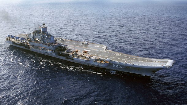 Hangarfartyget
Admiral Kuznetsov. 