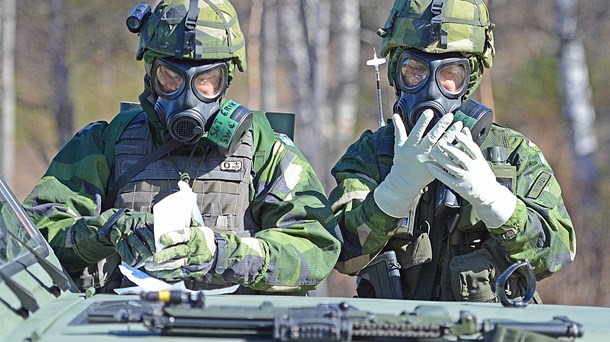 Första CBRN-kompaniet förbereder inför övning.