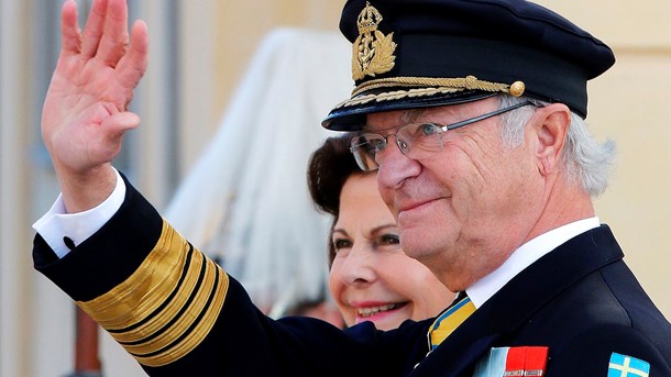 Kung Carl XVI Gustaf, med Drottning Silvia.