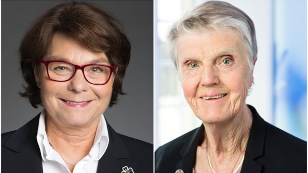 Solveig Zander (C) och Barbro Westerholm (L).