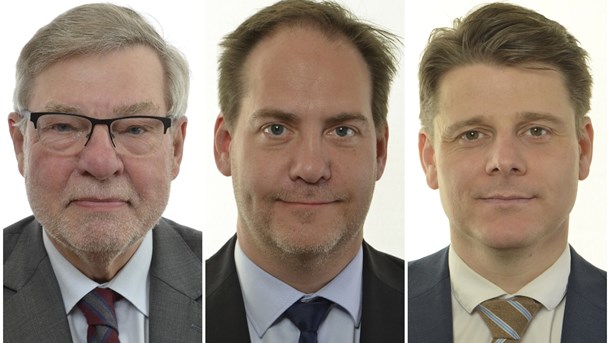 Björn von Sydow (S), Kenneth G Forslund (S) och Niklas Karlsson (S).