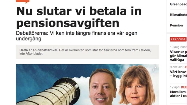 Klimataktionen som kom av sig