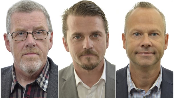 Thomas Morell (SD), Jimmy Ståhl (SD) och Patrik Jönsson (SD).