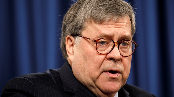 William Barr, USA:s justitieminister.