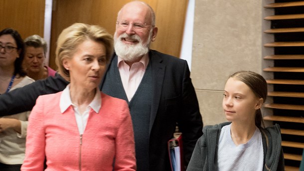 Trots att Greta Thunberg slog ner på EU-kommissionens förslag var Frans Timmermans glad för klimataktivistens deltagande vid onsdagens möte. 