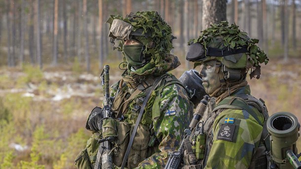 Svensk-finsk övning i Älvdalen innan Trident Juncture 18.