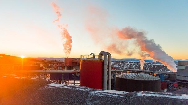 LKAB:s gruva i Kiruna.