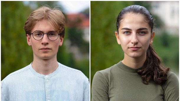 Erik Berg och Romina Pourmokhtari