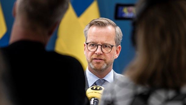 Pressträff med inrikesminister Mikael Damberg