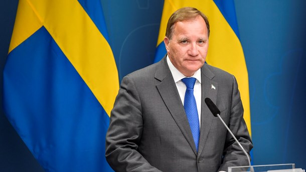 Pressträff med statsminister Stefan Löfven och C-ledaren Annie Lööf