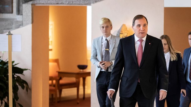 Gösta Brunnander tillsammans med statsminister Stefan Löfven.