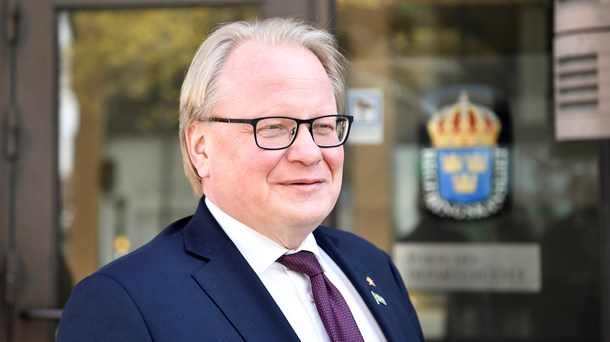 Pressträff med försvarsminister Peter Hultqvist