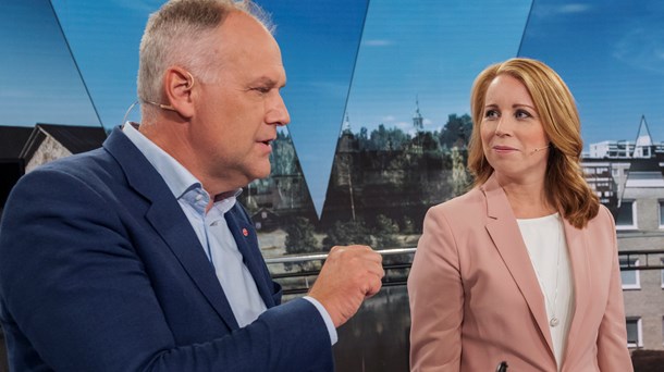 Partiledarsamtal mellan Annie Lööf och Jonas Sjöstedt