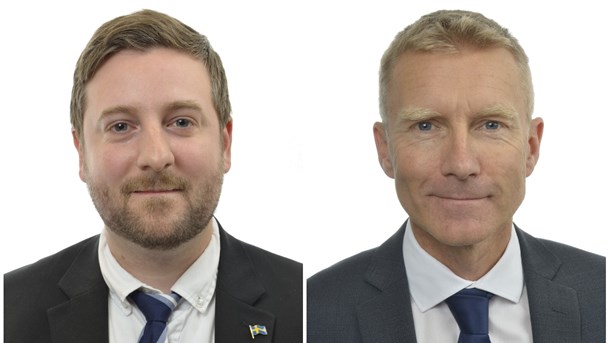 Fredrik Lindahl och Staffan Eklöf, Sverigedemokraterna.