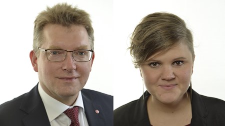 Isak From (S) är ledamot i riksdagens miljö- och jordbruksutskott.Emma Hult (MP) är bostadspolitisk talesperson för Miljöpartiet.