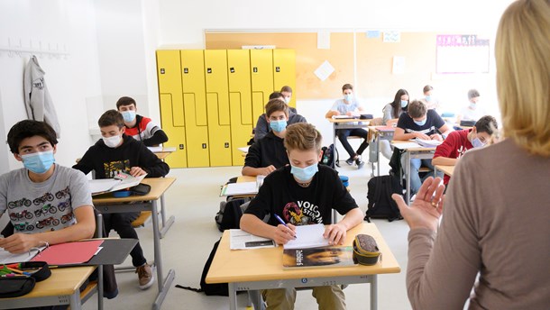 Max Valier tekniska gymnasium i Bolzano, Italien. Huvudspåret måste vara att all verksamhet som kan ske från hemmet också ska ske från hemmet, skriver Lärarnas riksförbund. 