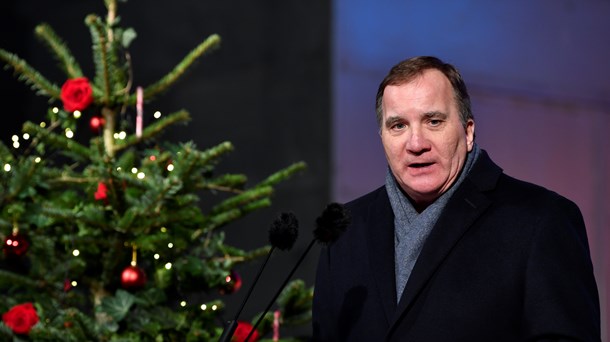 Statsminister Stefan Löfven håller jultal