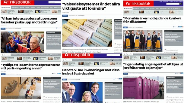 Så var debattåret i rikspolitiken 2020