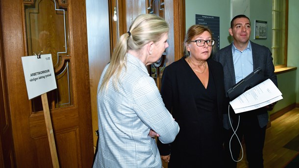 Utbildningsutskottets presidium: Kristina Axén Olin (M), Gunilla Svantorp (S), Roger Haddad, ordförande vice (L).