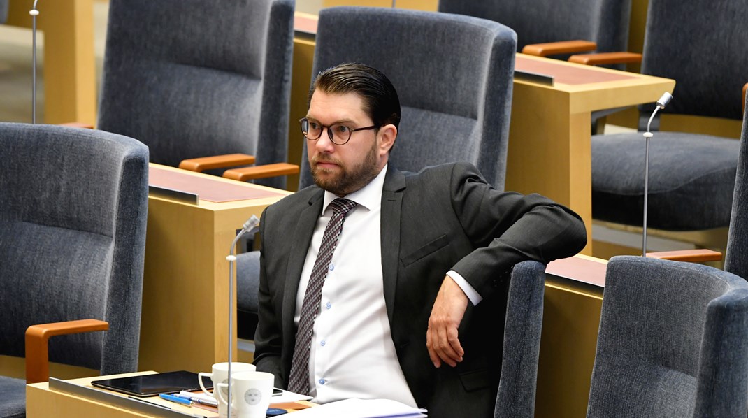 Sverigedemokraternas partiledare Jimmie Åkesson. 