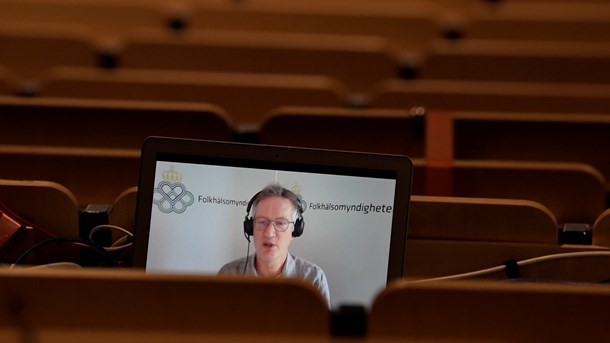 Folkhälsomyndighetens pressträff om pandemiläget (4 feb)