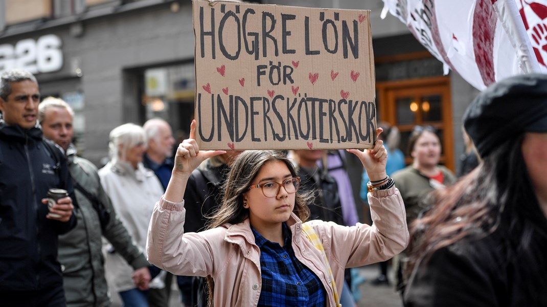 Förstamajdemonstration i Stockholm 2019.