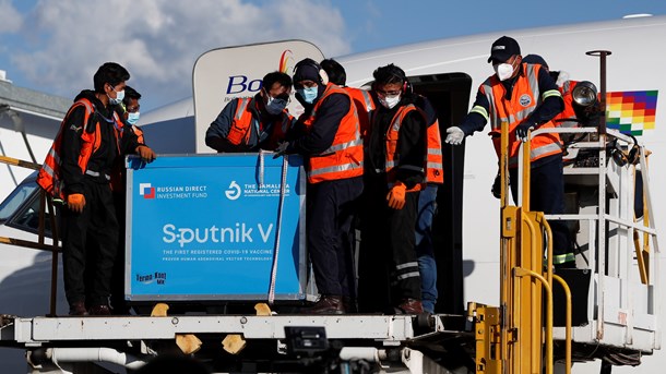 Bolivia är ett av landen som tagit emot leveranser av det ryska vaccinet Sputnik V.