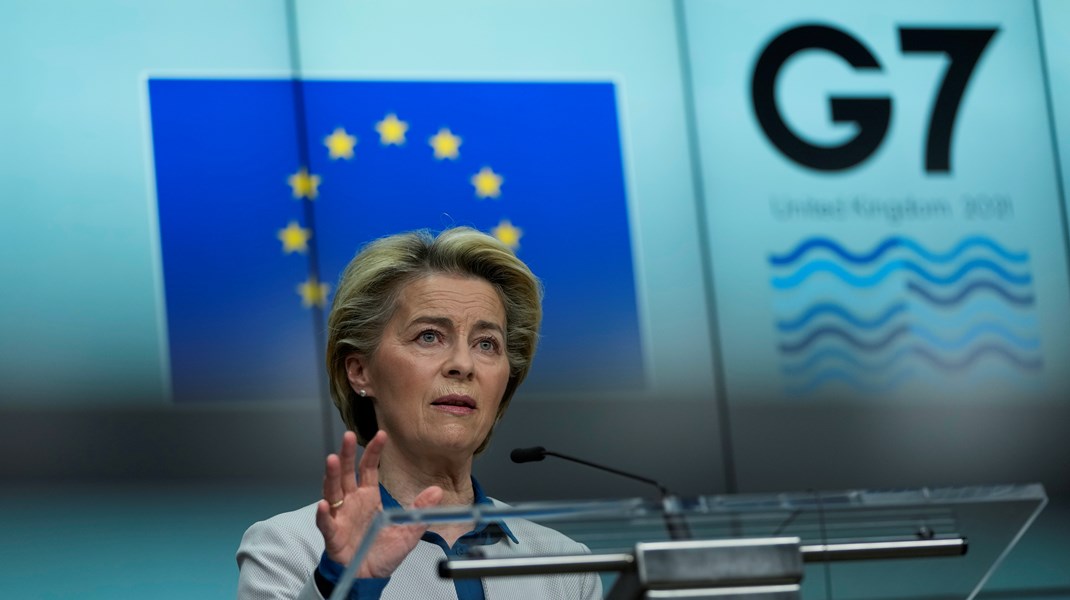 EU-kommissionens ordförande Ursula von der Leyen och Europeiska rådets ordförande Charles Michel deltar på G7-mötet som hålls i engelska Cornwall. 