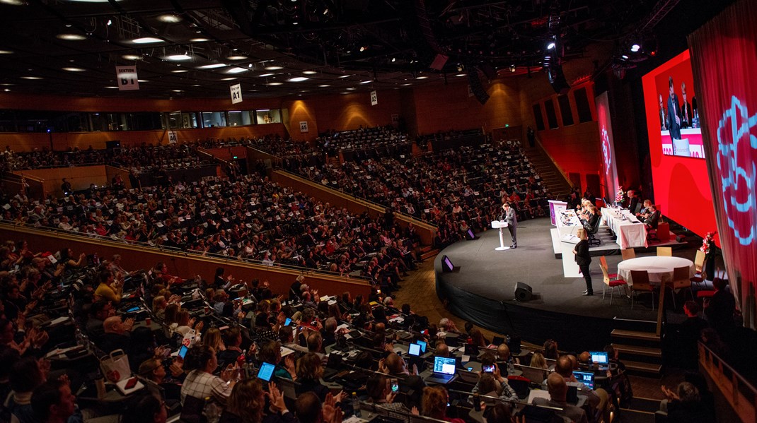 Socialdemokraternas avgående partiledare Stefan Löfven (S) talar på Socialdemokraternas partikongress i Örebro 2019. 