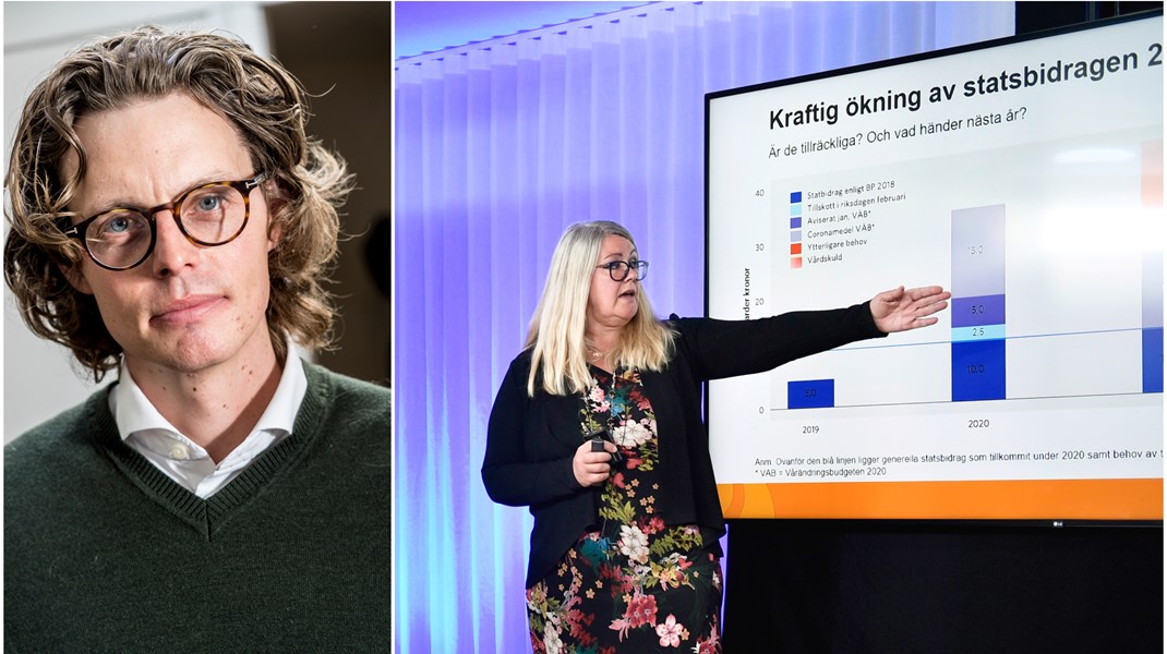 SKR:s chefsekonom Annika Wallenskog presenterar deras årliga ekonomirapport.