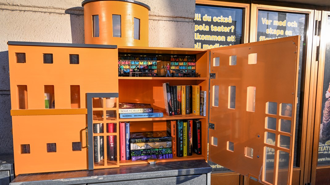 Ett av NBV:s så kallade minibibliotek. 