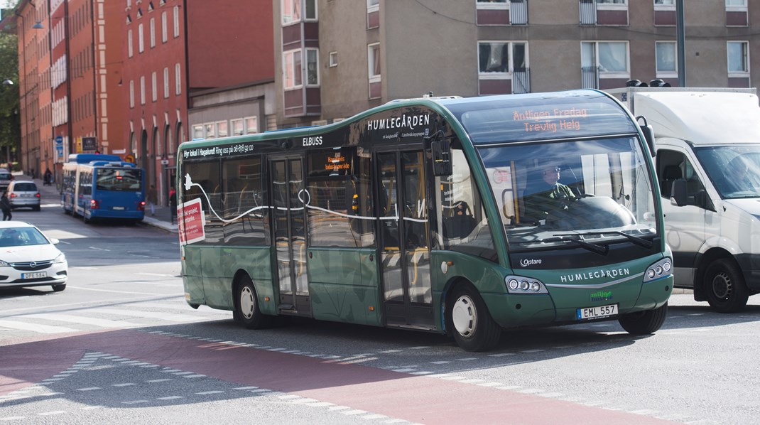 2025 ska minst 45 procent av den upphandlade busstrafiken vara eldriven.