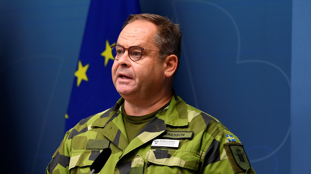 Försvarsmakten håller pressträff om säkerhetsläget 