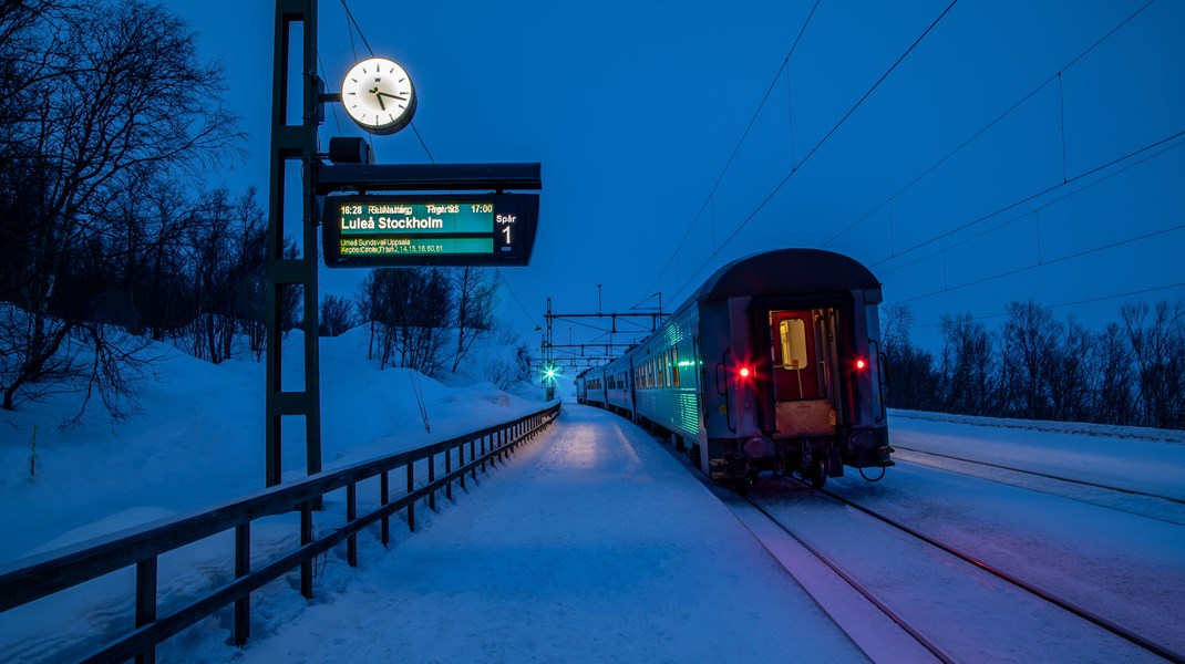 Omtag för uppkoppling på tågen