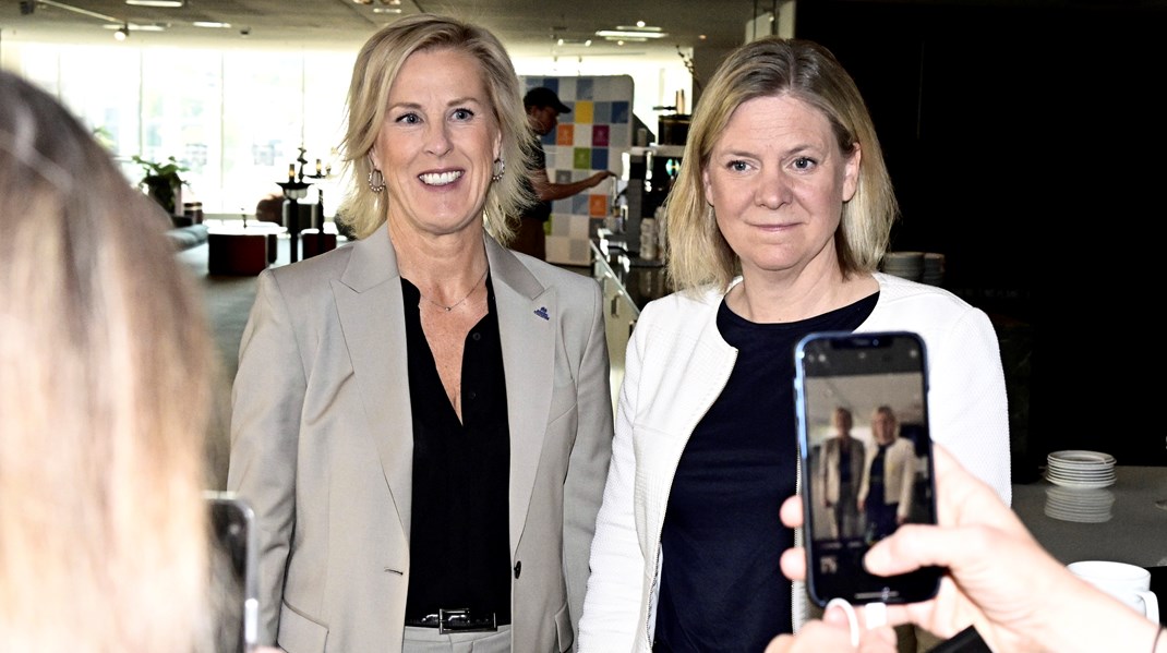 Statsminister Magdalena Andersson talade hos Lärarnas Riksförbund i dag på förmiddagen.