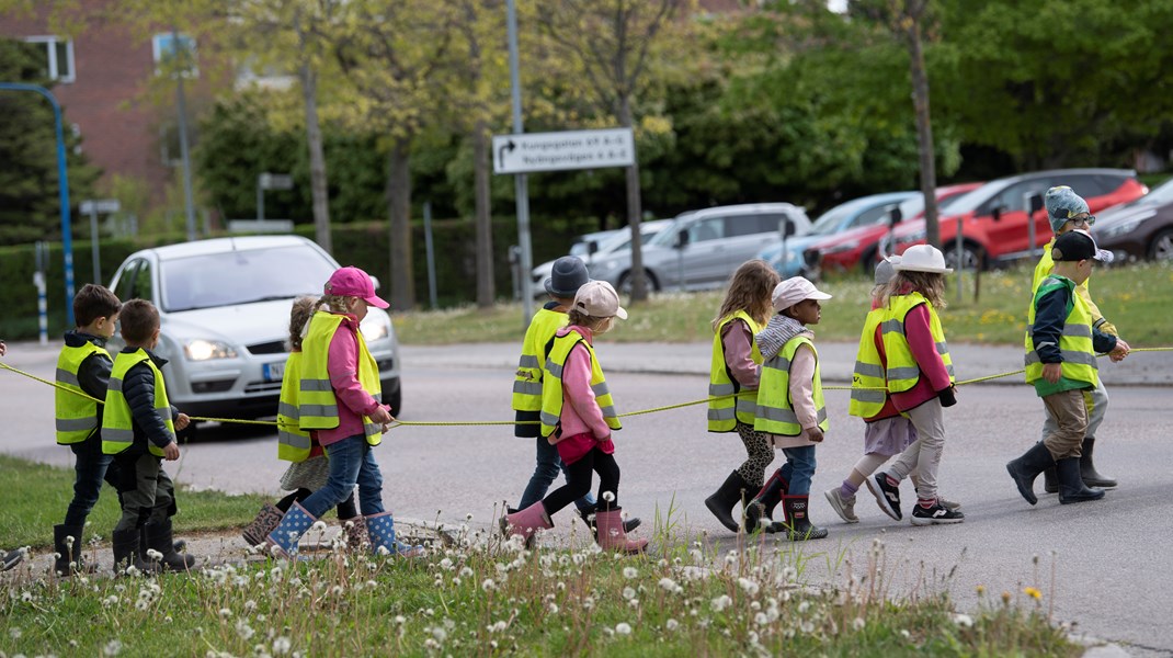 Mycket mer av undervisningen på förskolan har genomförts utomhus under pandemin.