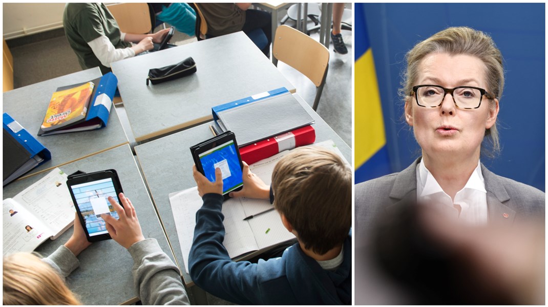 Skolminister Lina Axelsson Kihlblom om den nya digitaliseringsstrategin: ”Digitala verktyg ska ha ett genomtänkt syfte, vara användarvänliga och passa förskolans och skolans verksamhet”