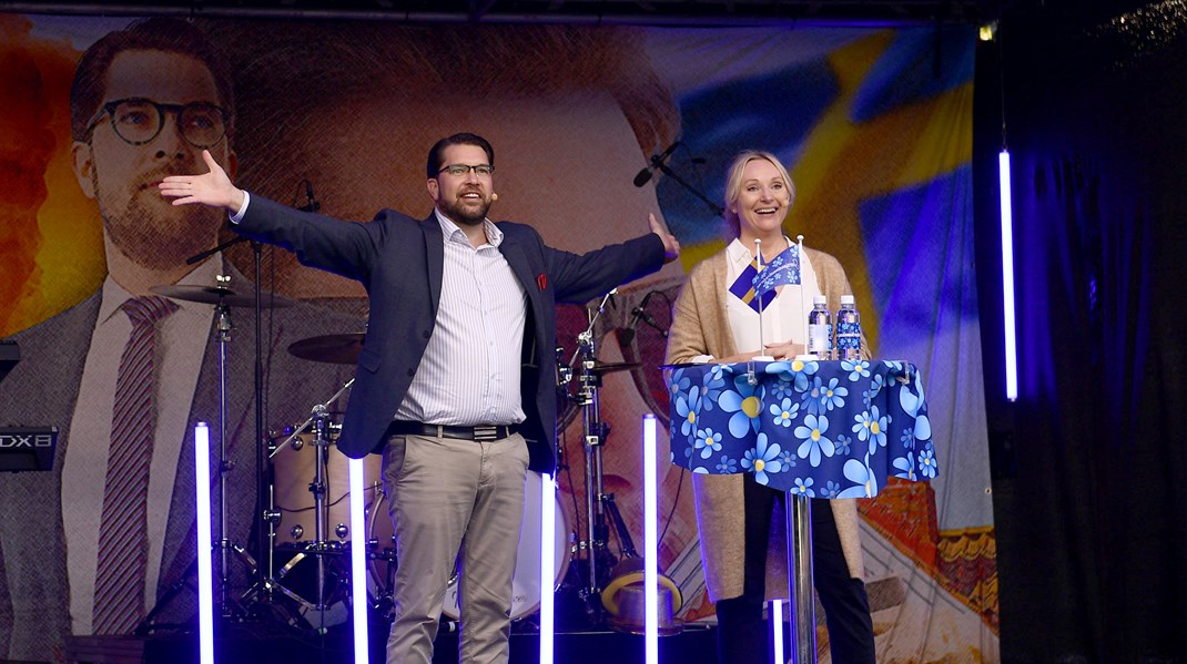 Jessica Stegrud och Jimmie Åkesson har bedrivit gemensam valkampanj i stora delar av Sverige under de senaste veckorna. Men Stegrud är samtidigt inte säker på att hon kommer att ta sin riksdagsplats. 