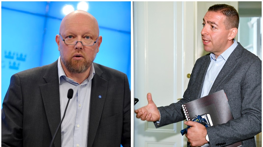 Michael Anefur (KD) och Roger Haddad (L) riskerar förlora sina riksdagsplatser. 