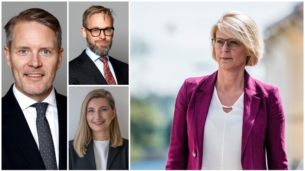 Lars Hjälmered och Jesper Ahlgren är två av finansministerns nya statssekreterare. Natasa Ristic Davidson blir även hon statssekreterare på Finansdepartementet, hos civilminister Erik Slottner (KD).