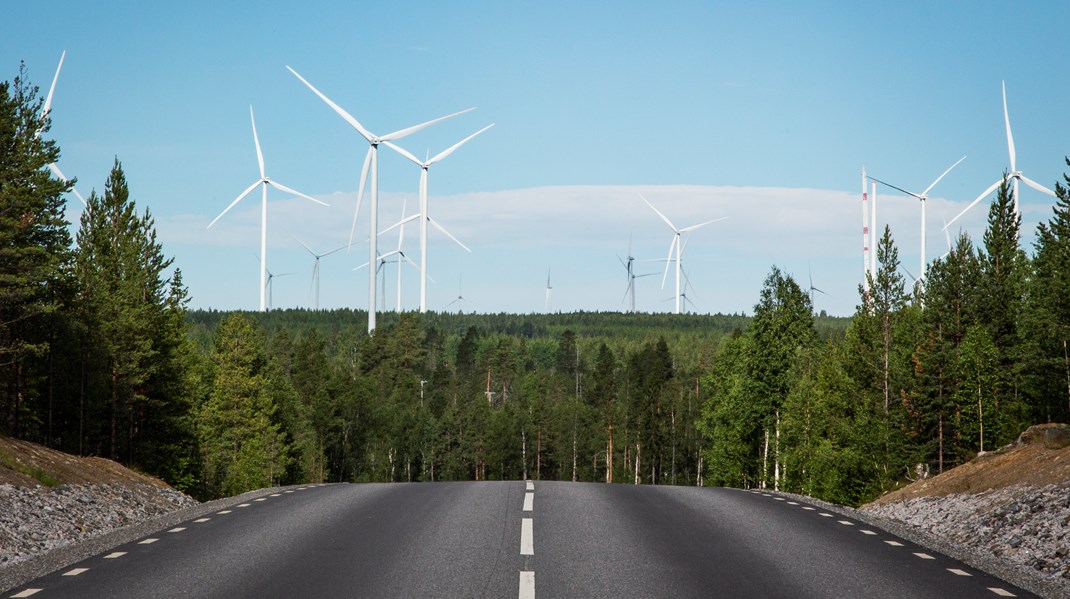 Vindkraftspark i Piteå kommun.