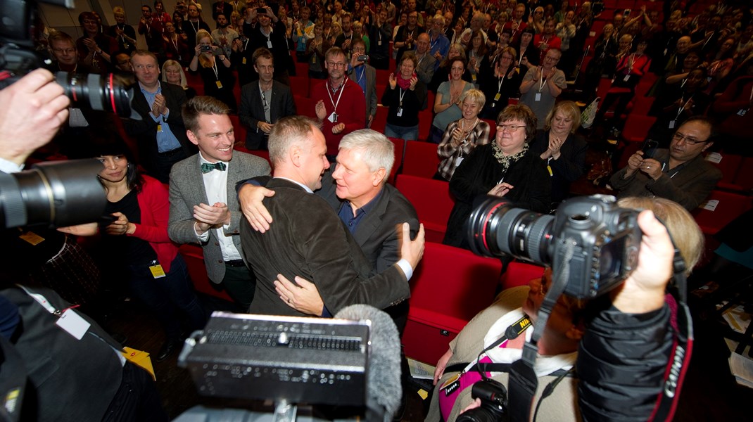 2012 efterträddes Lars Ohly av Jonas Sjöstedt som ny partiledare för Vänsterpartiet. Även Ulla Andersson, Rossana Dinamarca och Hans Linde utmanade om posten.