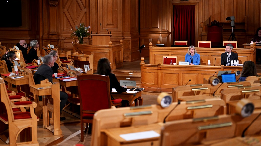 Våren 2022 var statsminister Magdalena Andersson (S) på utfrågning hos KU. Hon är anmäld även i denna runda.