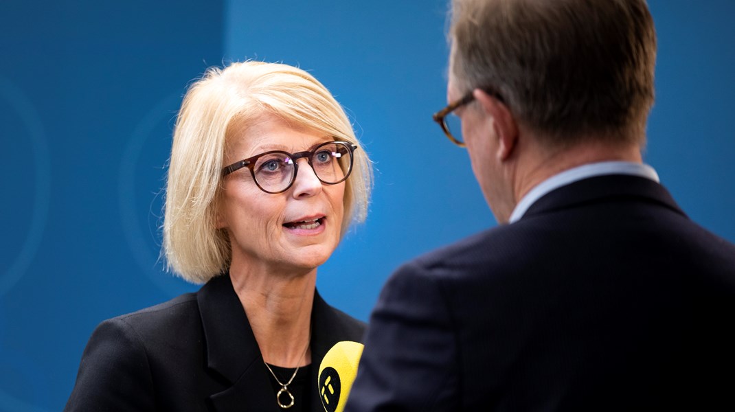 Finansminister Elisabeth Svantesson. 