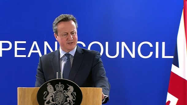 Storbritanniens premiärminister David Cameron. 